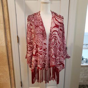 Sweet Fringe Bottom Kimono, OS